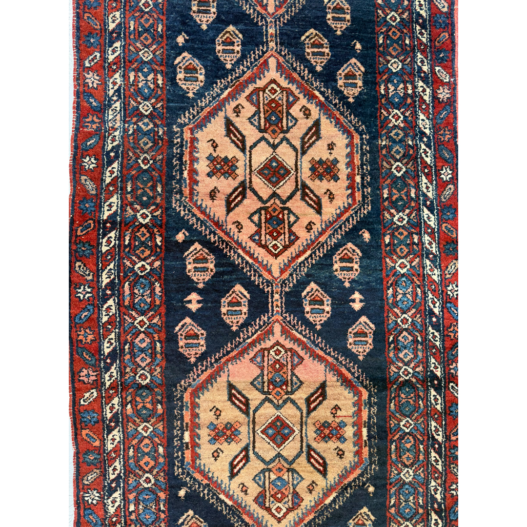 Majestic Medallions – Antique North-West Persian Runner Circa 1920s – 3'3" x 12'2" ft.