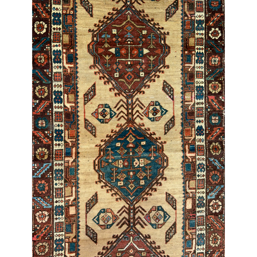Sensational Serab – Antique Persian Camel Hair Runner – 3'8" x 10'4" ft.