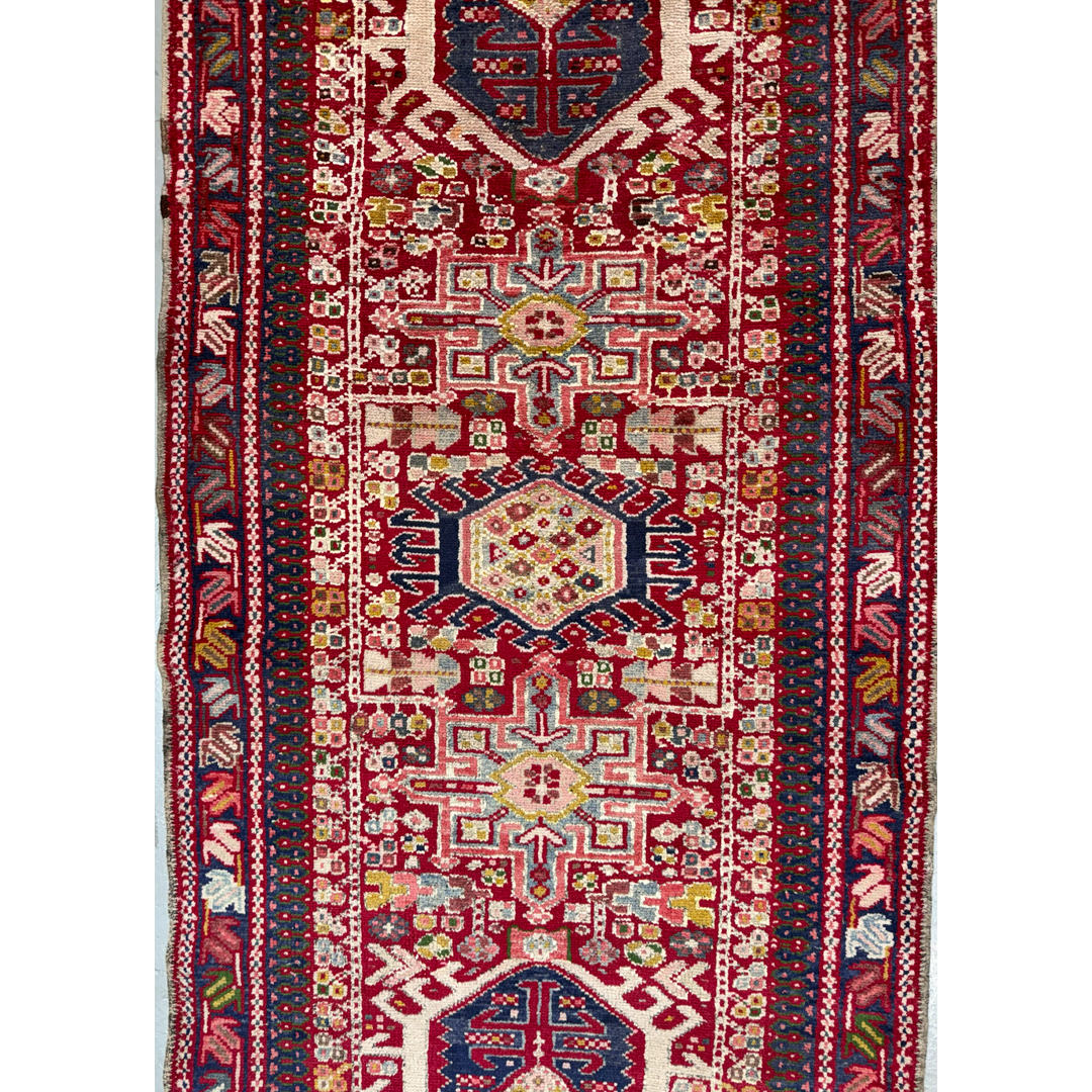 Handsome Heriz – Vintage Persian Wool Runner – 3'4" x 10'0" ft.