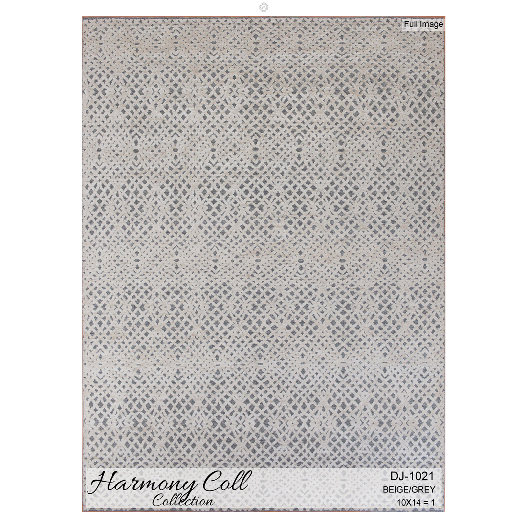 Subtle Symmetry – DJ-1021 Harmony Collection Area Rug – 9’11” x 13’9″ ft.