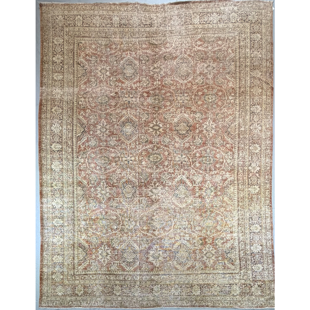 Muted Mahal – Vintage Persian Area Rug – 10’4″ x 13’4″ ft.