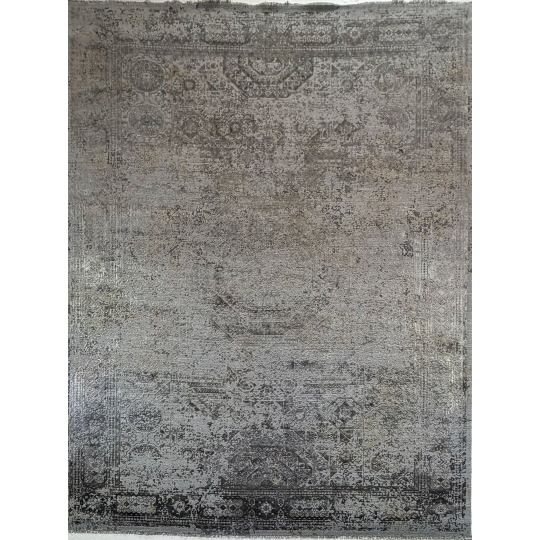 Silver Shadows – Turkish Modern Area Rug – 10’0″ x 13’0″ ft.