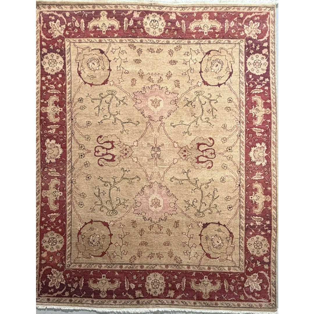 Aristocratic Agra – Transitional Oriental Rug from India – 8' x 10' ft.