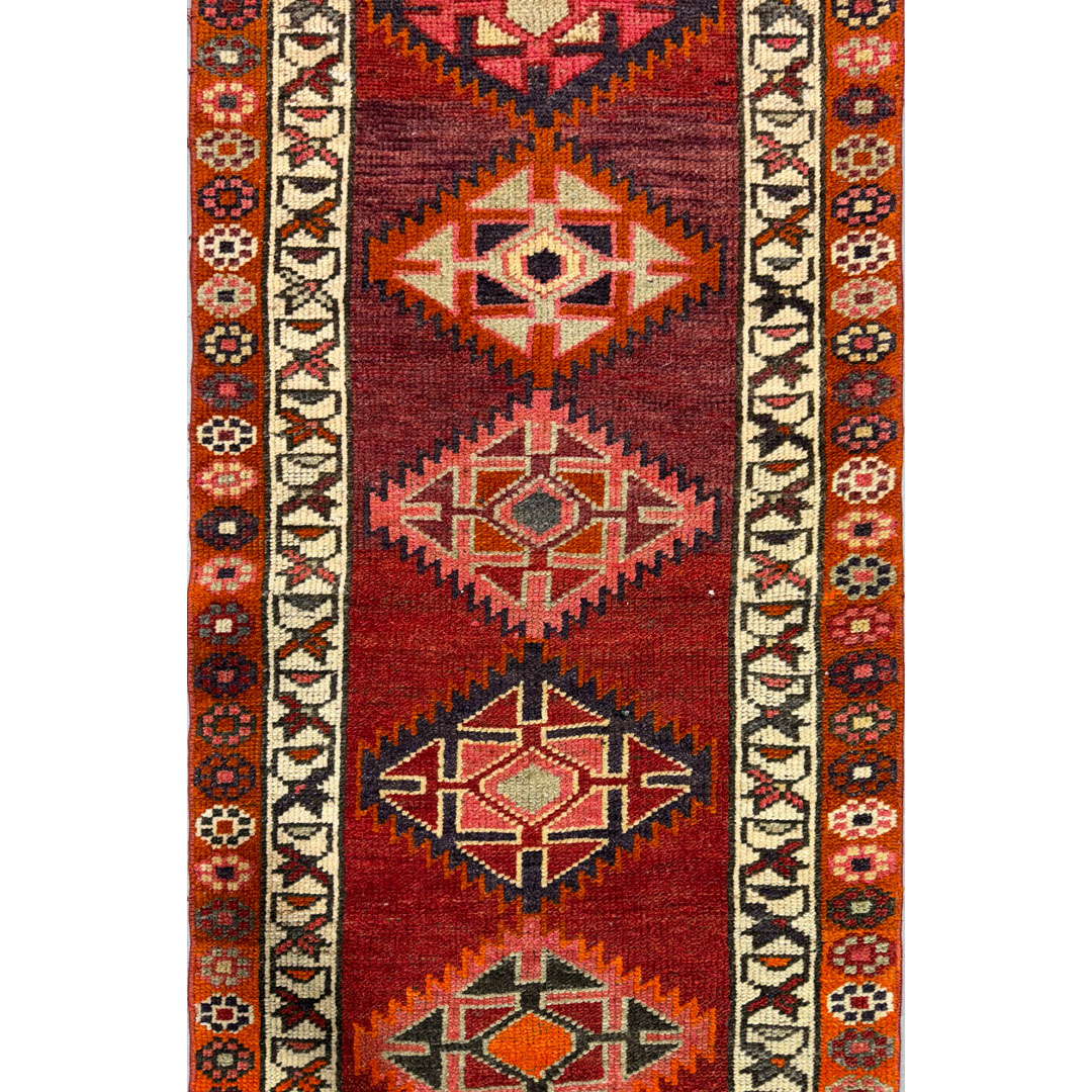 Terrific Turkish – Anatolian Tribal Herki Runner – 2'8" x 14'10" ft.