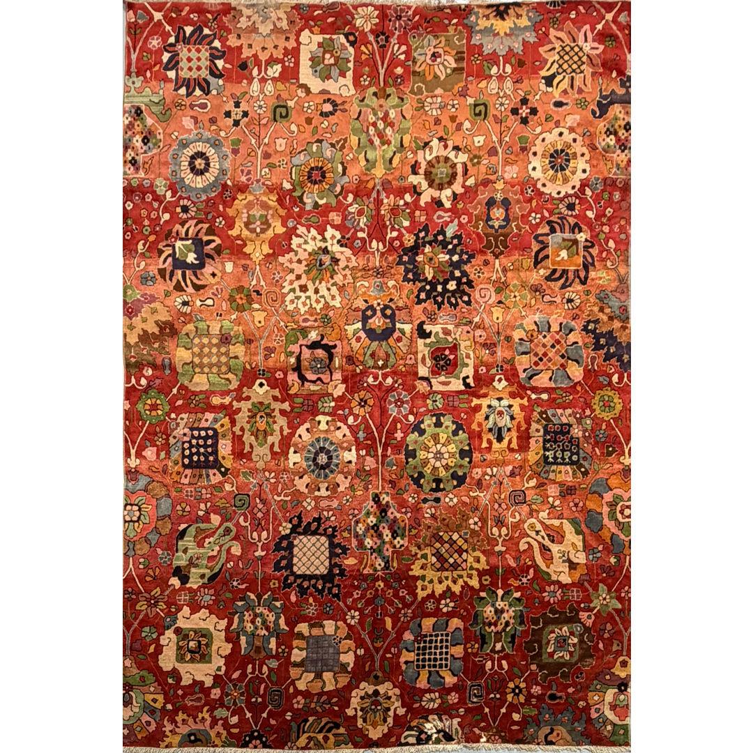 Timeless Tetex – Vintage German Area Rug – 6'0" x 8'9" ft.