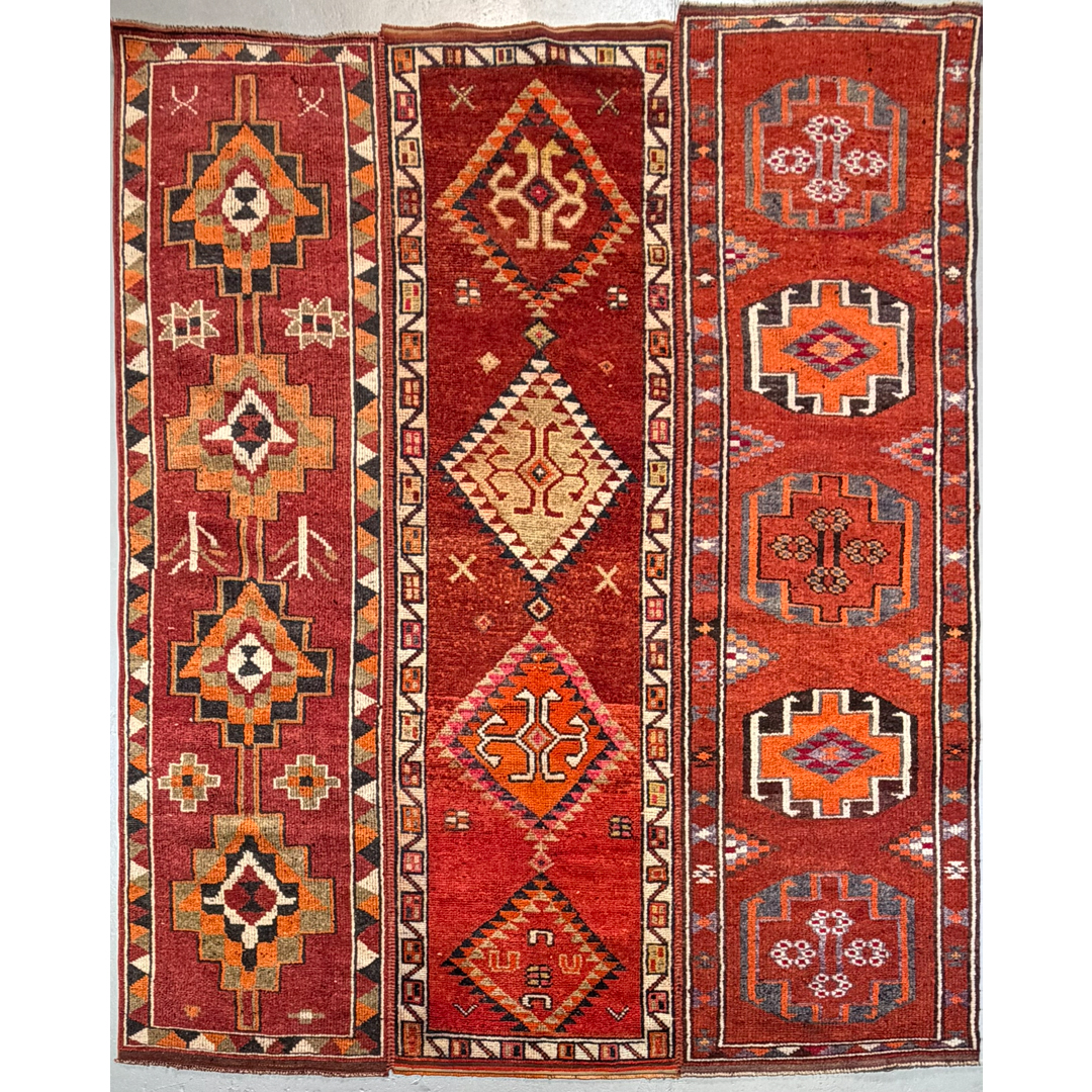 Outstanding Oushak – Paneled Turkish Tribal Wool Rug – 8'8" x 10'8" ft.