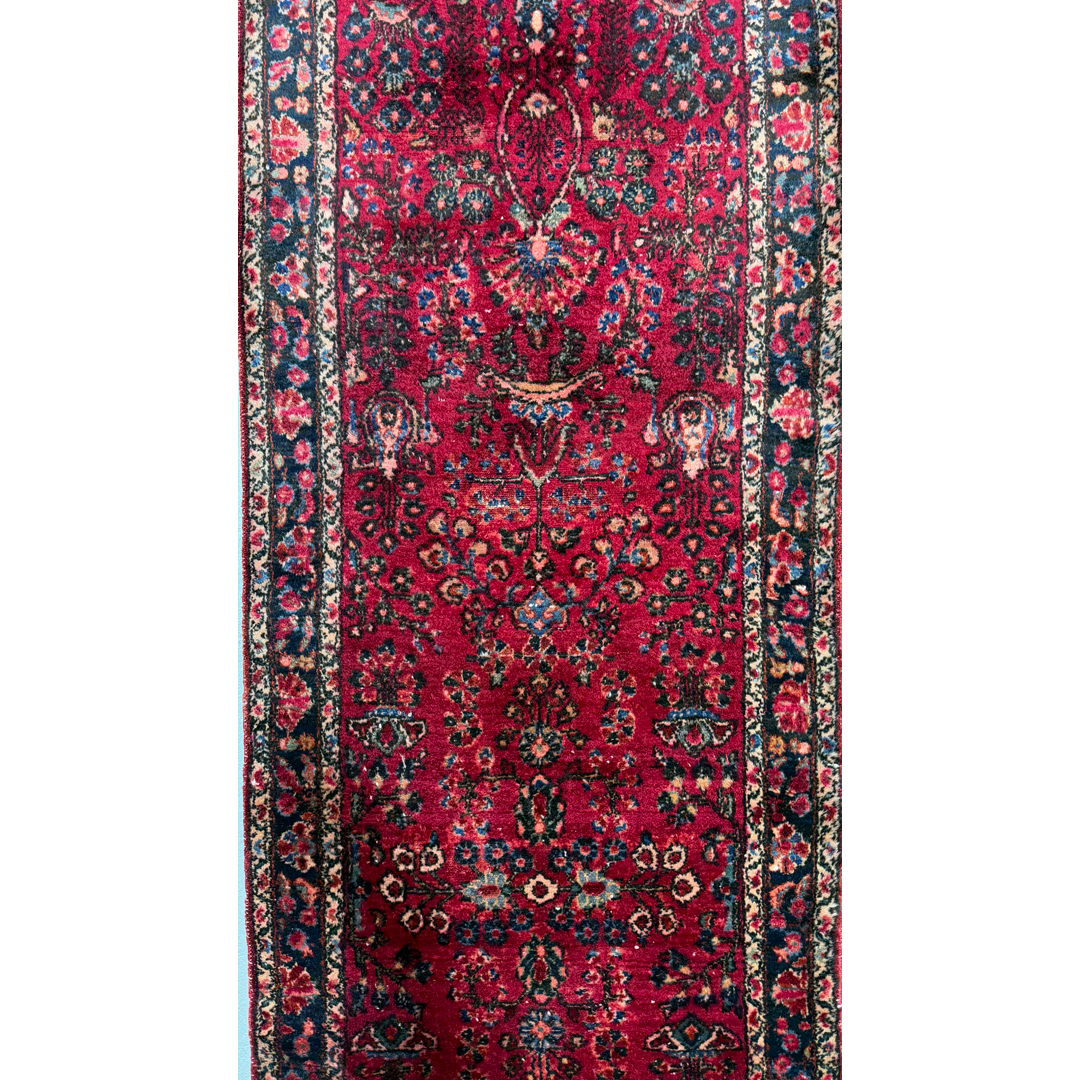 Stunning Sarouk – Antique Persian Hamadan Wool Runner – 2'6" x 21'0" ft.