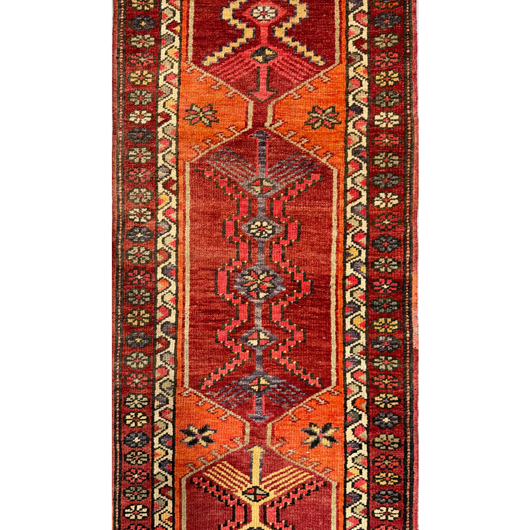 Happy Herki – Anatolian Tribal Turkish Runner – 2'10" x 16' ft.