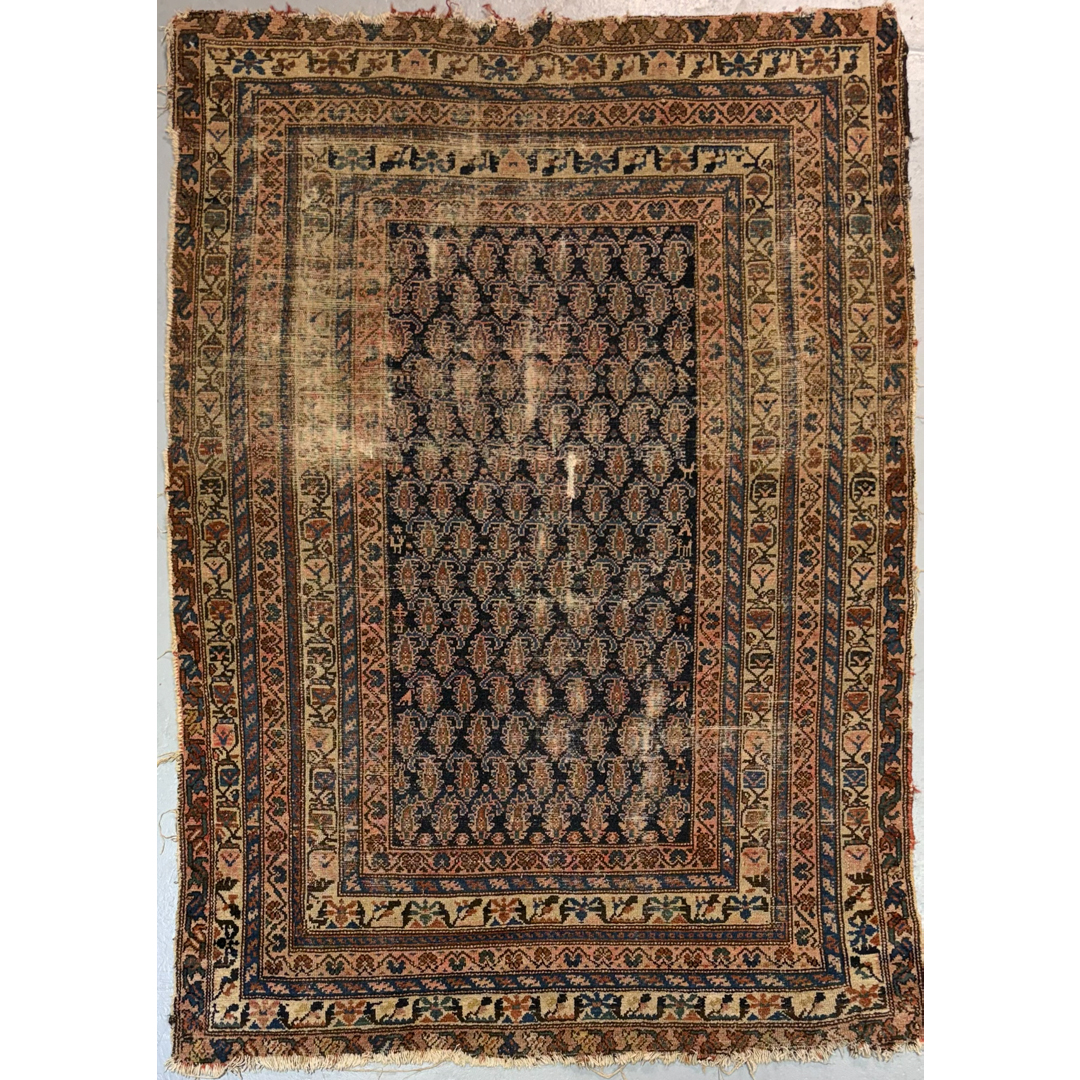 Handsome Hamadan – Antique Persian Wool Rug – 4'8" x 6'6" ft.
