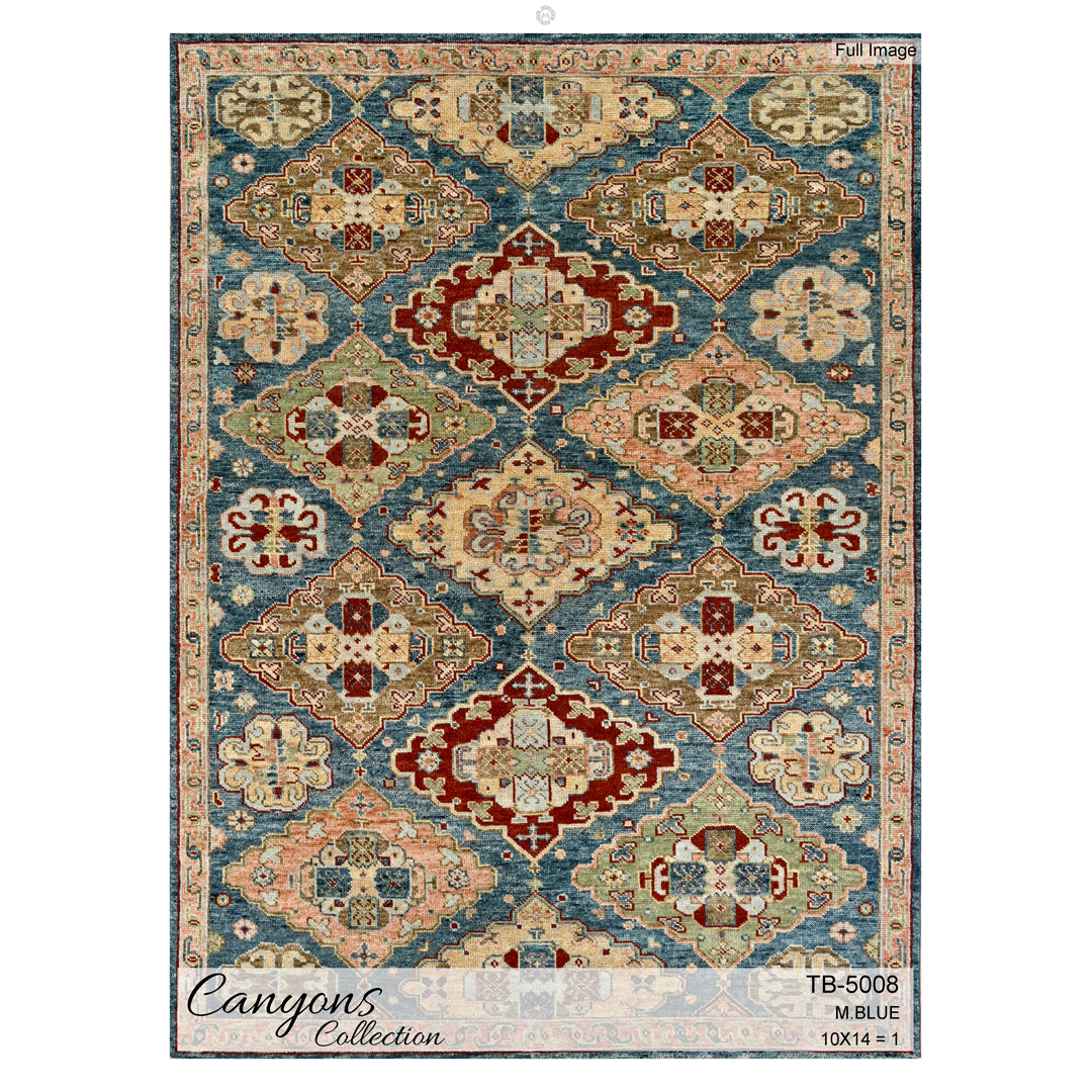 Captivating Canyons – Fine Oushak Mahal Area Rug – 9'10" x 13'11" ft.