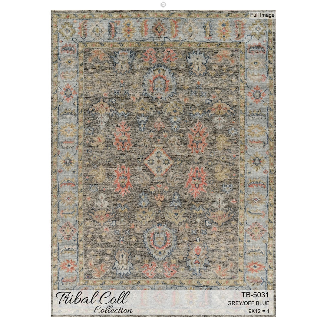 Terrific Tribal – Transitional Oushak Design Area Rug – 8'10" x 12' ft.