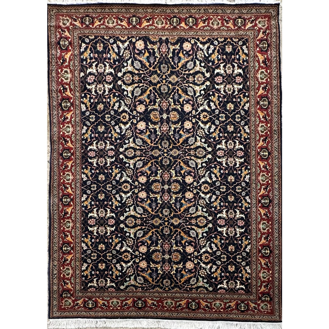 Handsome Hereke – Vintage Turkish Area Rug – 7'6" x 10' ft.