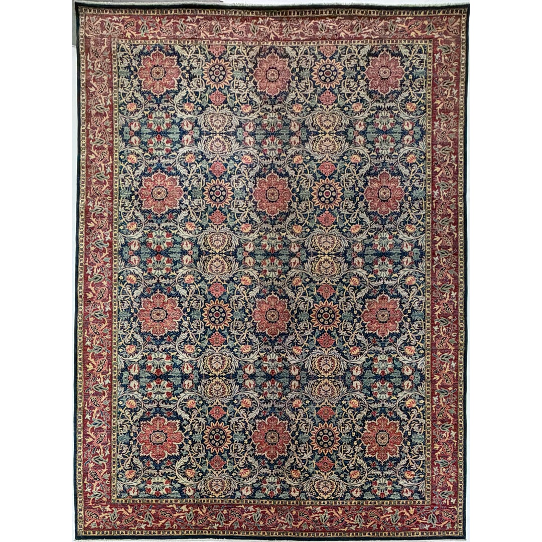 Amazing Afghan - William Morris Design Rug - Vaziri Collection - 9'10" x 13'6" ft.